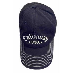 Callaway Golf Cap Hat Adjustable Blue USA American‎ Flag